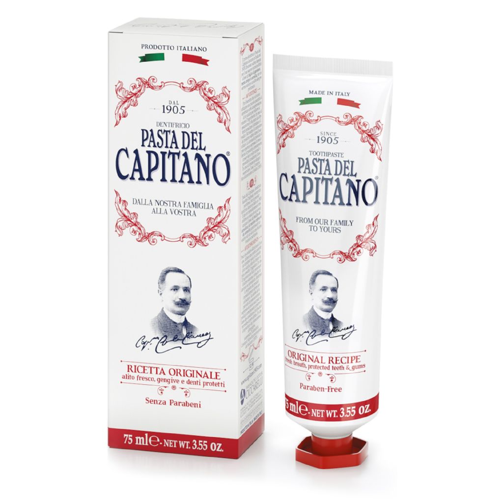 Pasta del Capitano Паста зубная Оригинальный рецепт, паста зубная, 75 мл, 1  шт. купить по выгодной цене в Санкт-Петербурге, заказать с доставкой в  аптеку, инструкция по применению, отзывы, аналоги, Farmaceutici Dottor  Ciccarelli