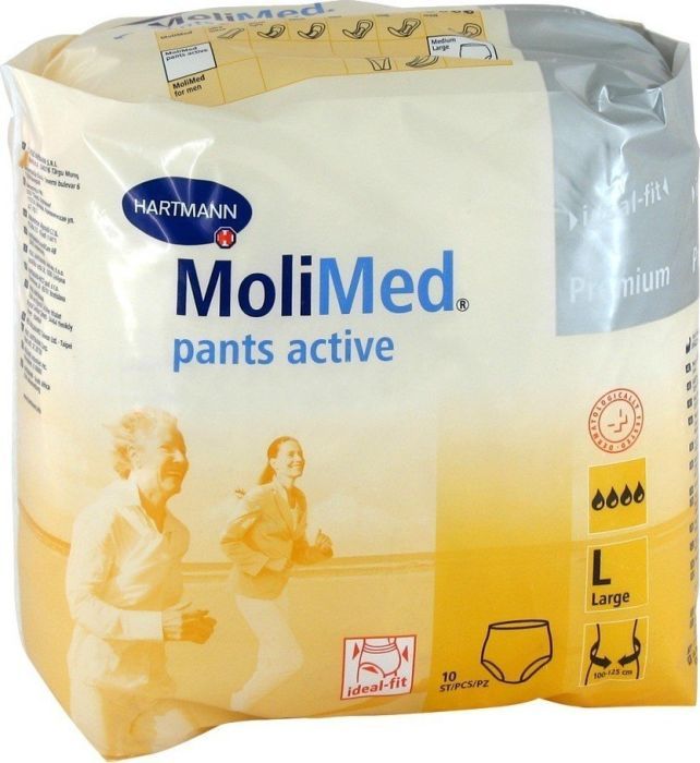 Molimed Premium Pants Трусики впитывающие для женщин Актив, Large L (3), 3 капли, 10 шт.