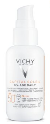 фото упаковки Vichy Capital Soleil UV Age-Daily Флюид для лица против признаков фотостарения SPF 50+