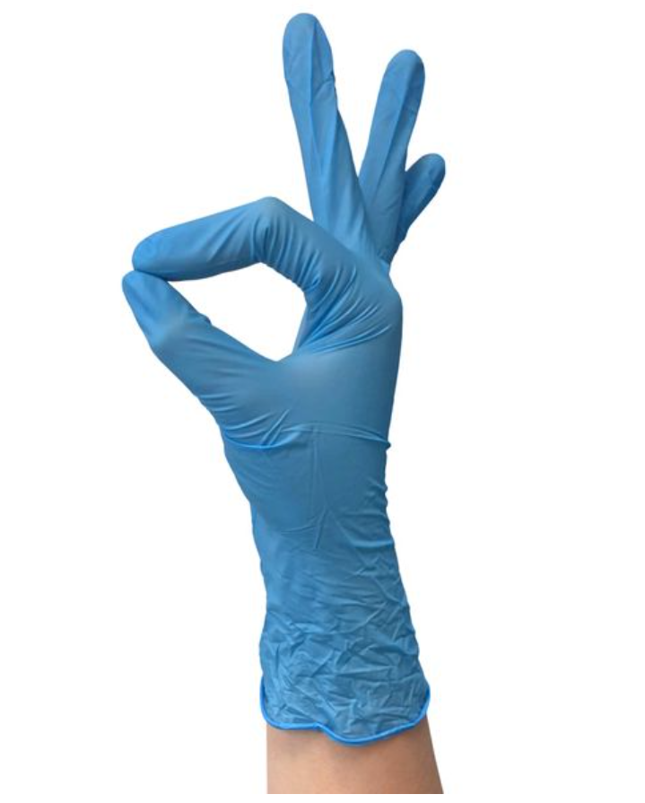 Перчатки MediOk смотровые нитриловые, XS, голубого цвета, нестерильная (ые, ый), пара, 50 шт.