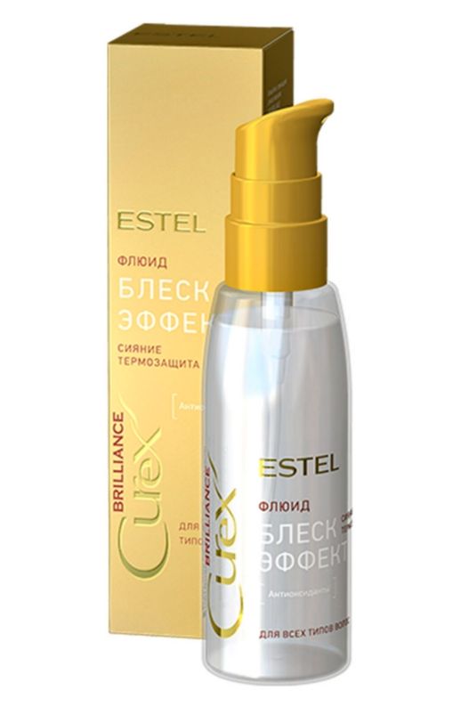 фото упаковки Estel Curex Brilliance Флюид Блеск-эффект для волос с термозащитой