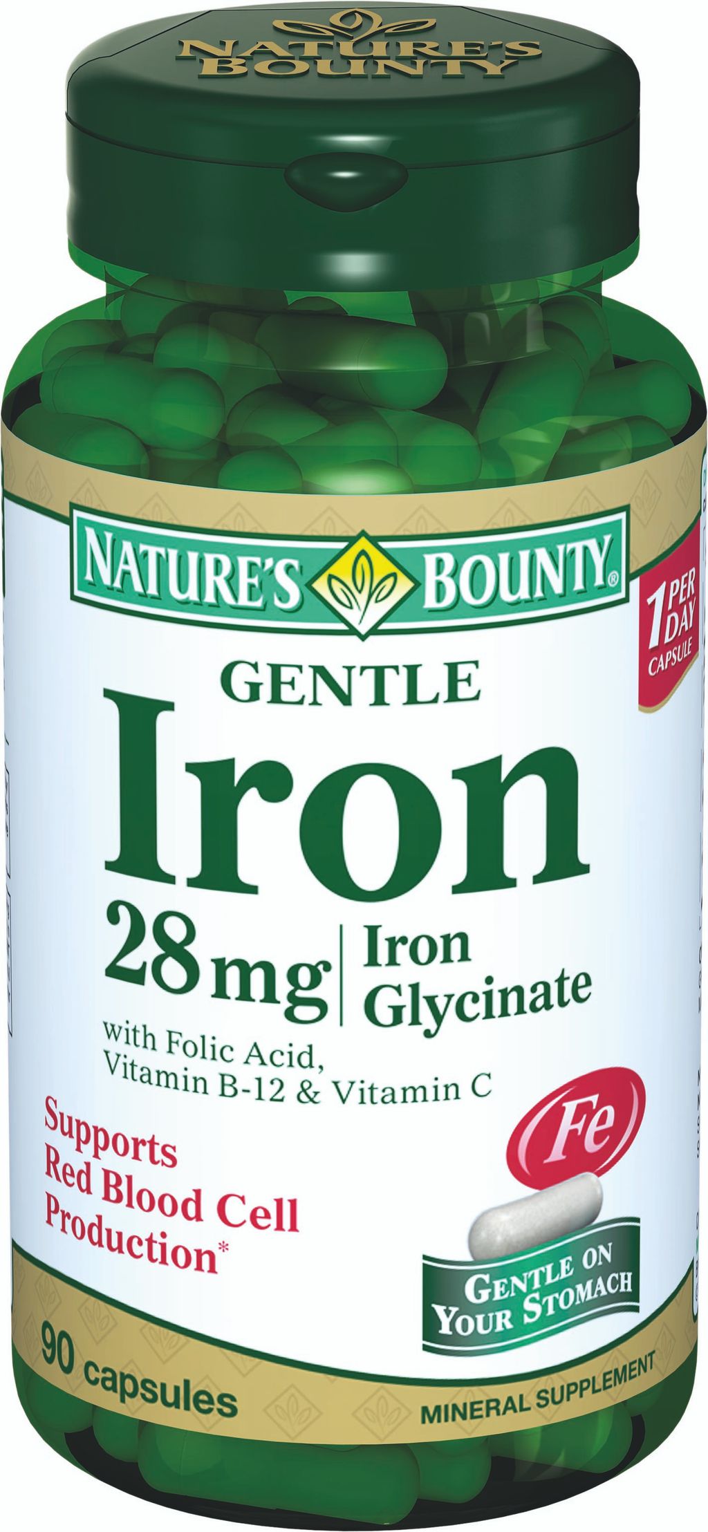 фото упаковки Natures Bounty Легкодоступное железо 28 мг