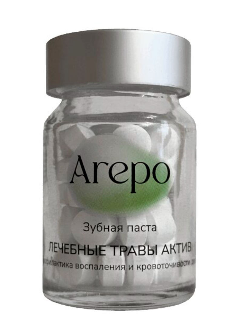 фото упаковки Arepo Паста зубная в таблетках