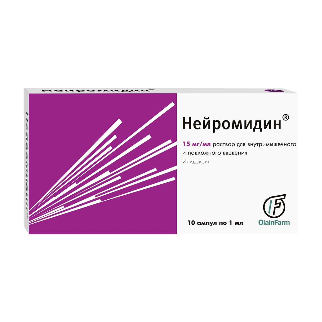 Нейромидин, 15 мг/мл, раствор для внутримышечного и подкожного введения, 1  мл, 10 шт. купить по цене от 3688 руб в Санкт-Петербурге, заказать с  доставкой в аптеку, инструкция по применению, отзывы, аналоги, Олайнфарм