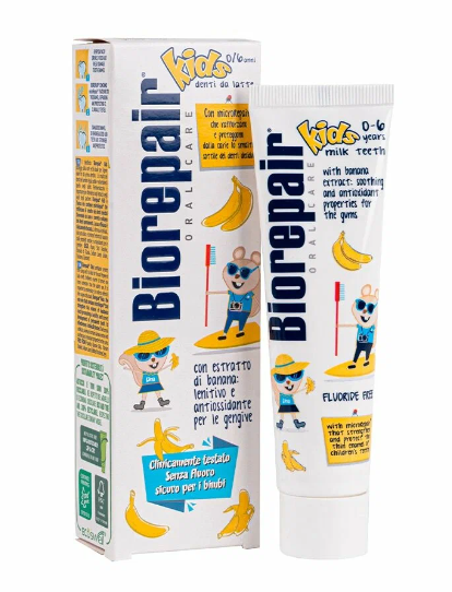 фото упаковки Biorepair kids паста зубная детская