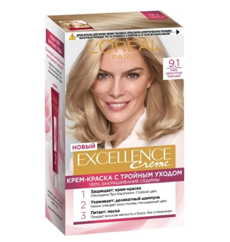 фото упаковки Loreal Paris Excellence Creme Крем-краска для волос