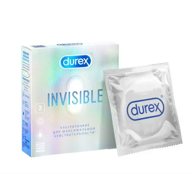 Презервативы Durex Invisible, презерватив, ультратонкие, 3 шт. купить по  цене от 278 руб в Санкт-Петербурге, заказать с доставкой в аптеку,  инструкция по применению, отзывы, аналоги, Reckitt Benckiser
