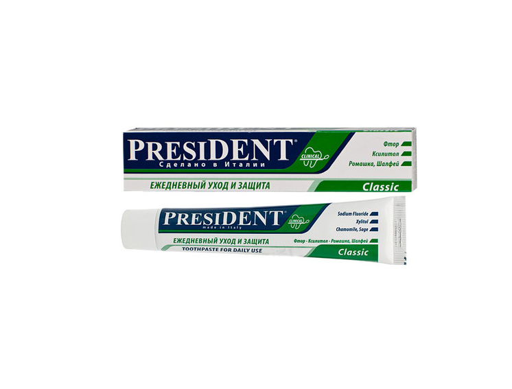фото упаковки PresiDent Classic зубная паста