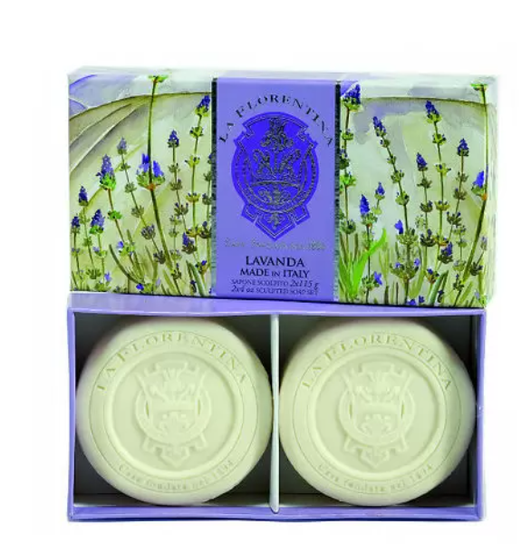 фото упаковки La Florentina Набор мыла в подарочной коробке Лаванда