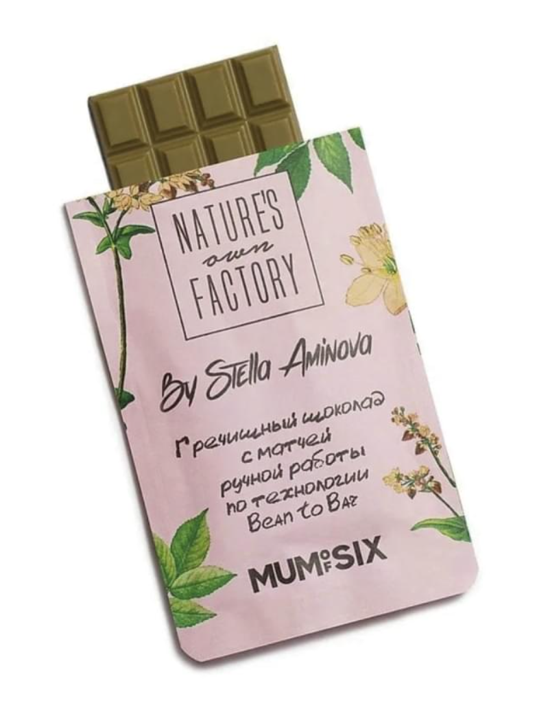 Nature’s own factory Гречишный шоколад, Матча, 20 г, 1 шт.