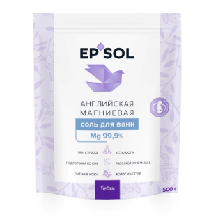 фото упаковки Epsol relax соль для ванн английская магниевая