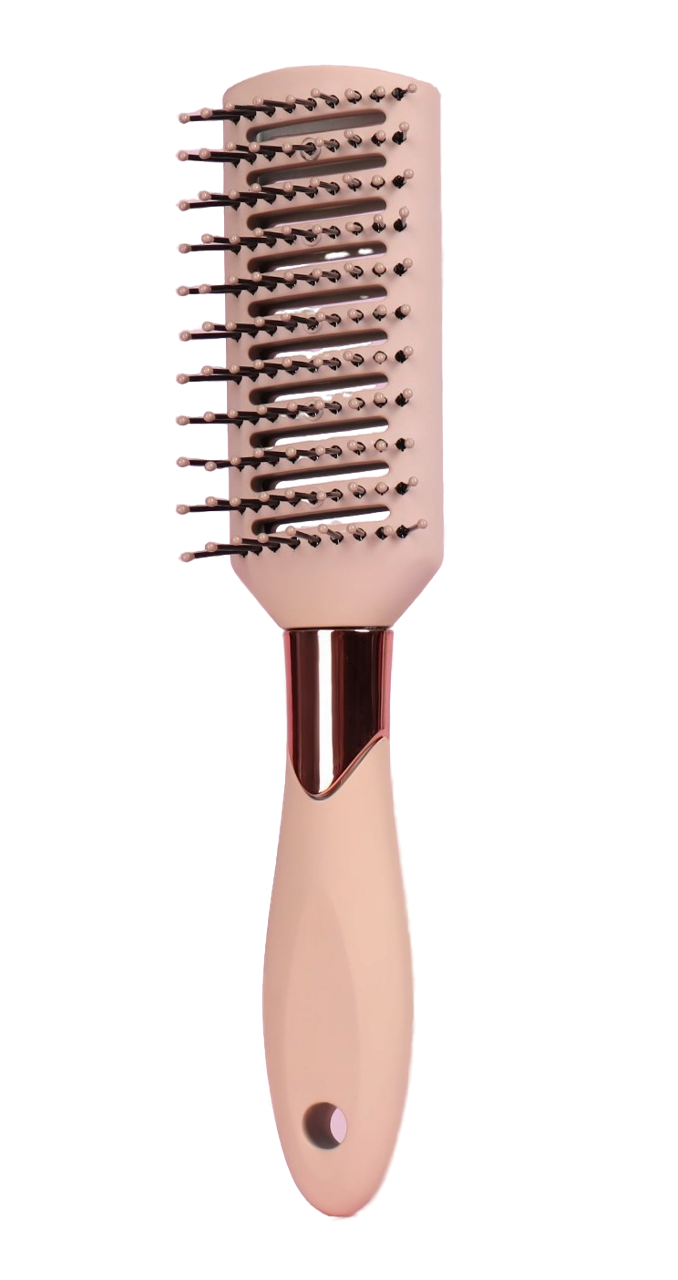 фото упаковки Queen fair Расческа для волос массажная вентилируемая с прорезиненной ручкой