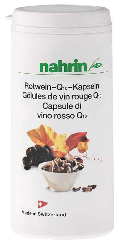 фото упаковки Nahrin Q 10 с порошком красного вина