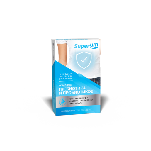 фото упаковки Superum комплекс пребиотика и пробиотика