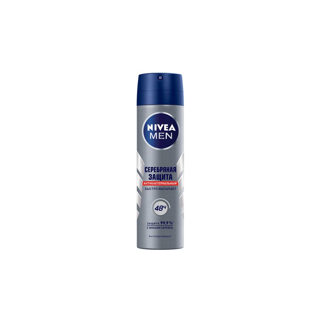 фото упаковки Nivea Men Антиперспирант спрей Серебряная защита