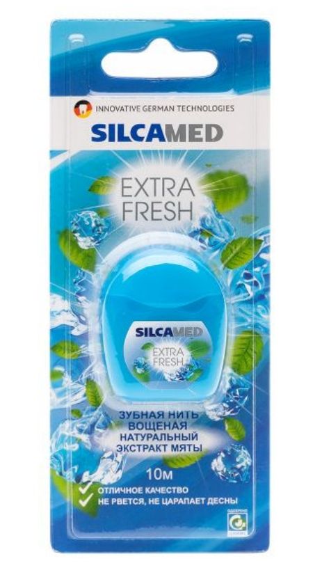 фото упаковки SilcaMed Нить зубная Extra Fresh