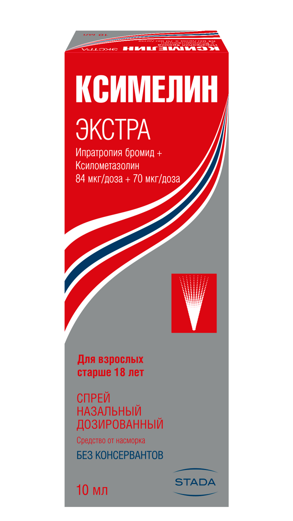 Ксимелин Экстра, 84 мкг+70 мкг/доза, спрей назальный, 10 мл, 1 шт. купить  по цене от 266 руб в Санкт-Петербурге, заказать с доставкой в аптеку,  инструкция по применению, отзывы, аналоги, Takeda