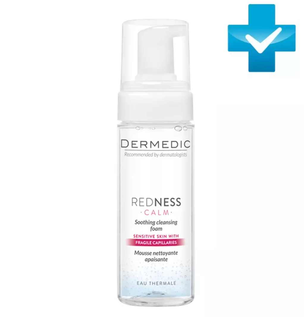 фото упаковки Dermedic Redness Пена для лица очищающая