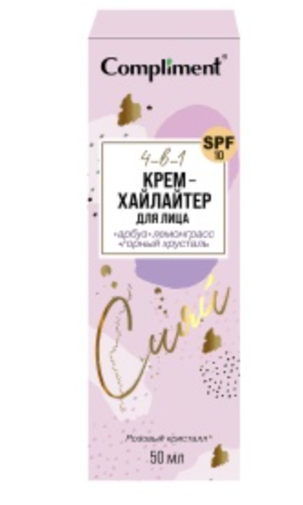 фото упаковки Compliment крем-хайлайтер для лица 4в1