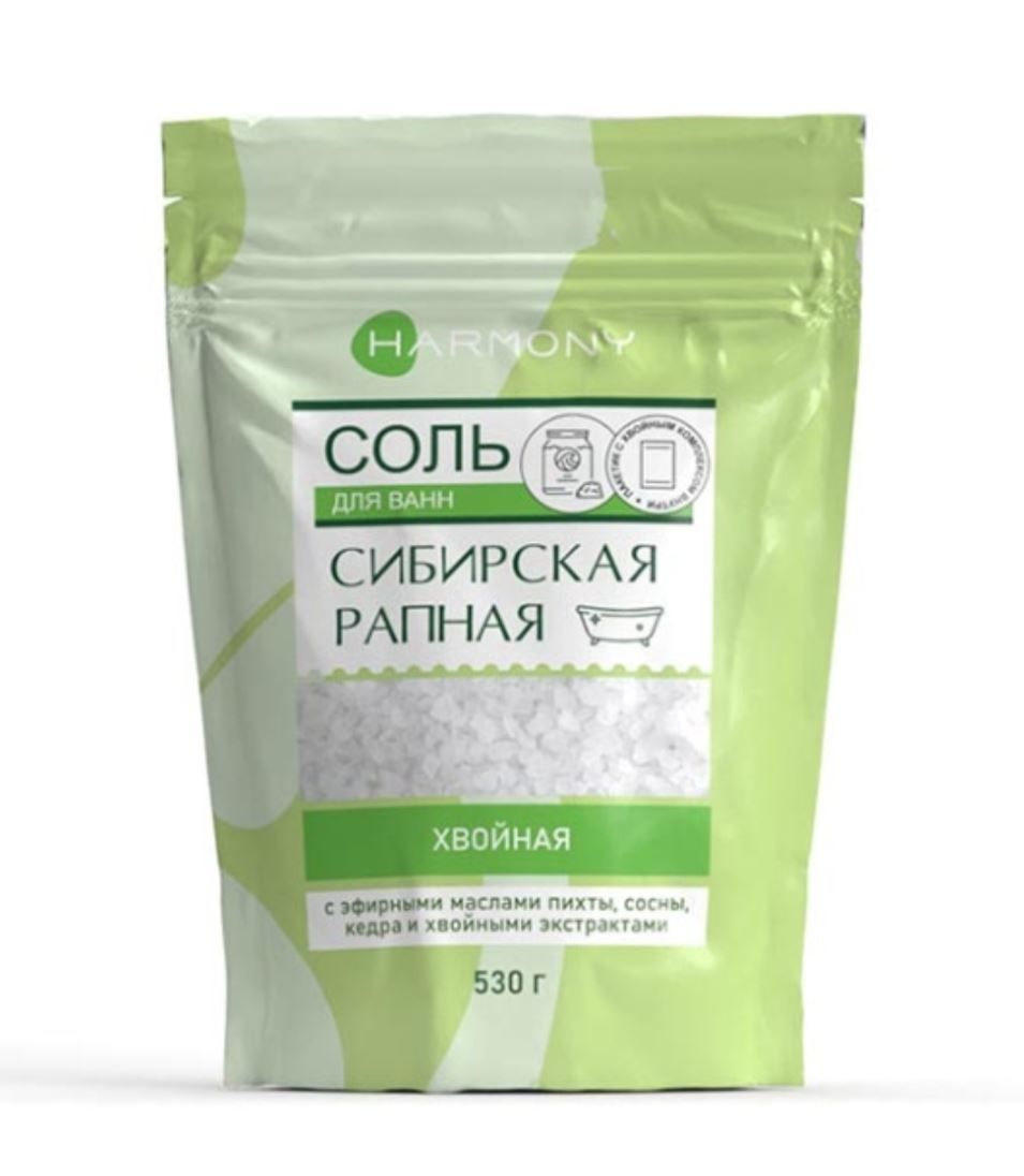 фото упаковки Harmony соль для ванн Сибирская рапная Хвойная