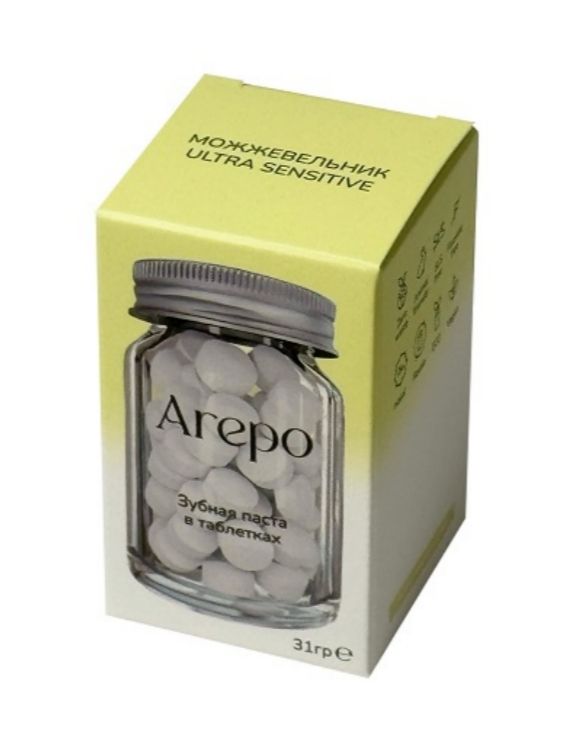 фото упаковки Arepo Паста зубная в таблетках Ultra Sensitive