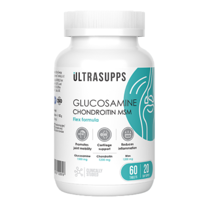 фото упаковки Ultrasupps Глюкозамин+Хондроитин+МСМ