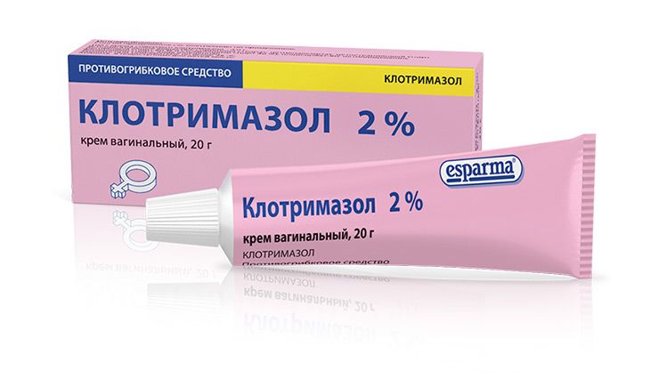 Клотримазол крем 2% вагин 20г (Эспарма)