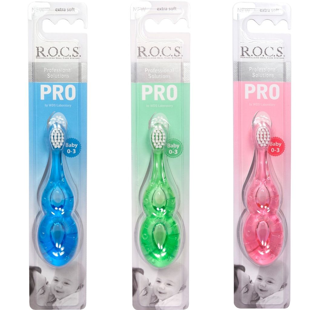 фото упаковки ROCS PRO Зубная щетка детская Baby 0-3 лет