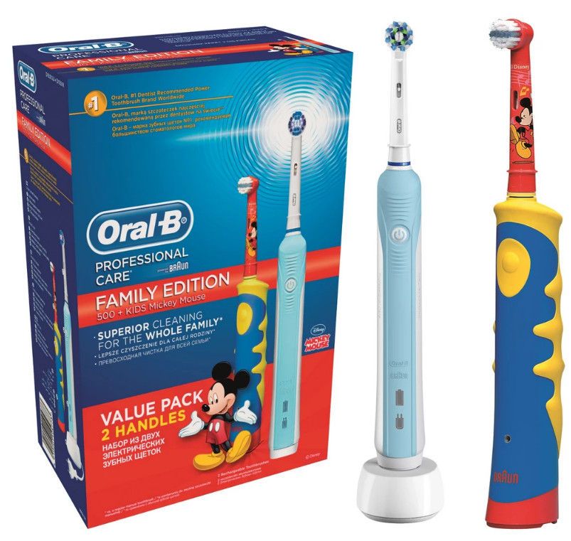 фото упаковки Набор Oral-B Family Pack Professional Care + Oral-B KIDS Mickey