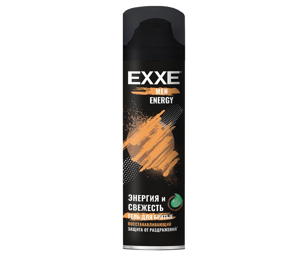 фото упаковки Exxe Men Energy Гель для бритья Восстанавливающий