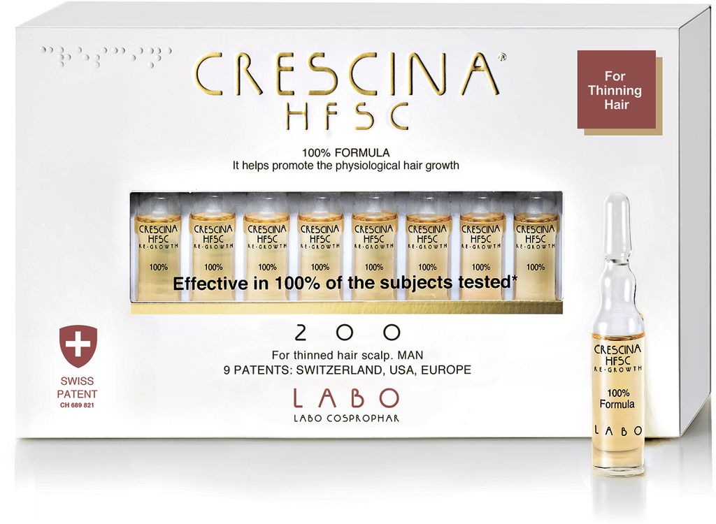 фото упаковки Crescina 200 HFSC Ампулы для стимуляции роста волос