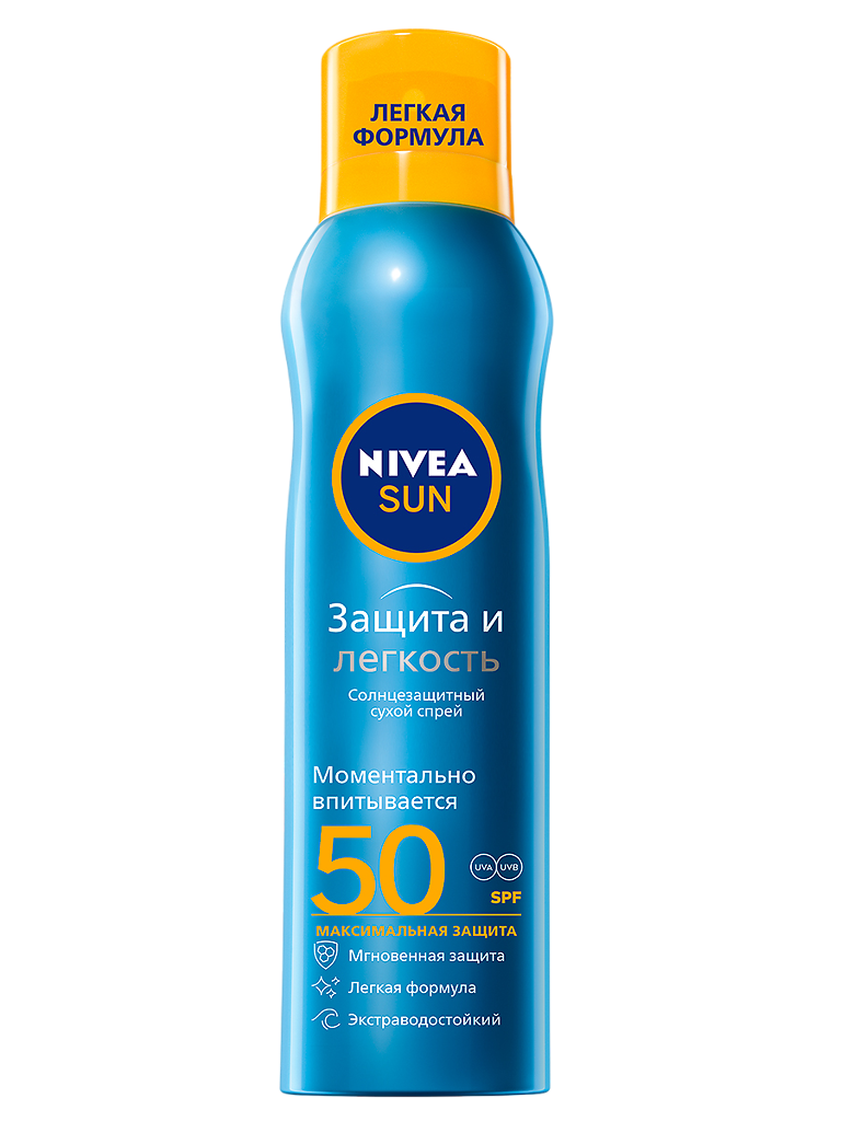 фото упаковки Nivea Sun Защита и прохлада Солнцезащитный спрей освежающий