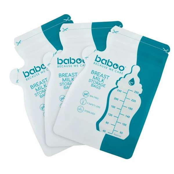 Baboo Пакеты для хранения грудного молока, 250 мл, 25 шт.