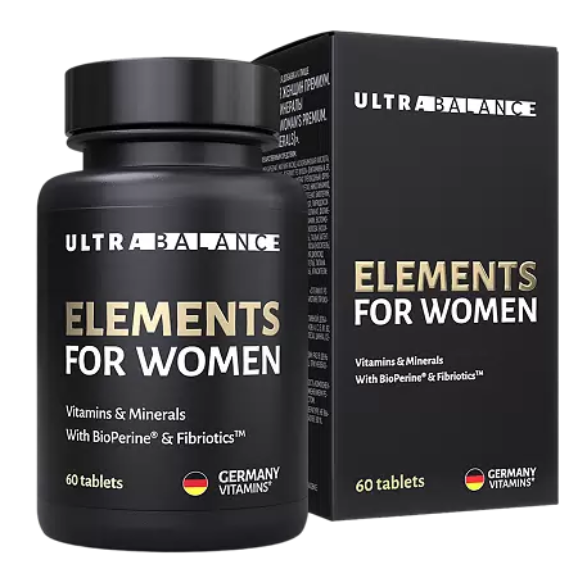 фото упаковки Ultrabalance Элементы для женщин Премиум Витамины и минералы