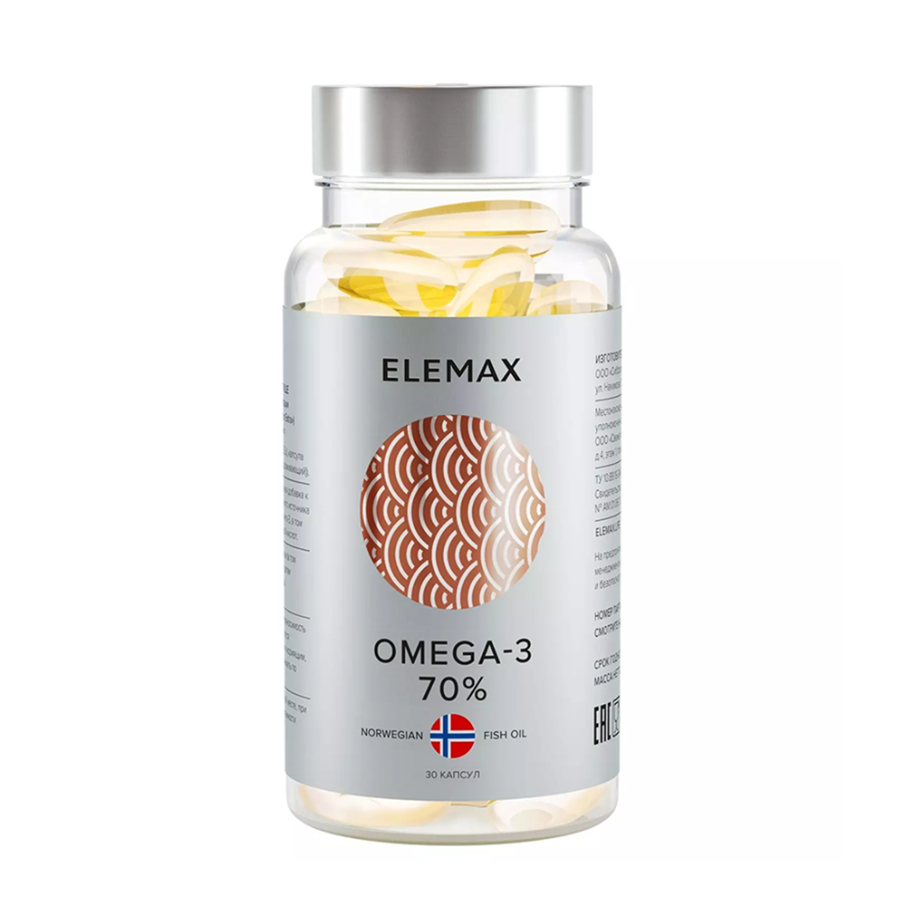 фото упаковки Elemax Omega-3 70%