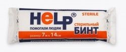 Бинт марлевый медицинский стерильный Help