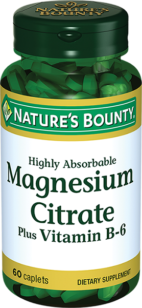 Natures Bounty Цитрат Магния с витамином В6, капсулы, 60 шт.