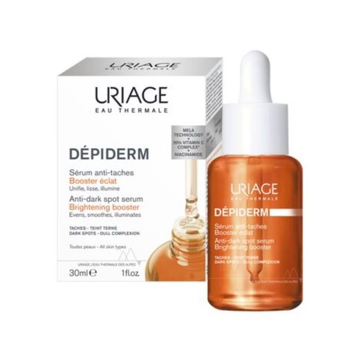 Uriage Depiderm Сыворотка-бустер против пигментных пятен, сыворотка, придающая сияние коже, 30 мл, 1 шт.
