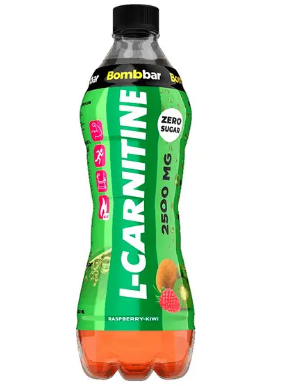Bombbar Energy L-карнитин, напиток тонизирующий газированный, малина киви, 500 мл, 1 шт.
