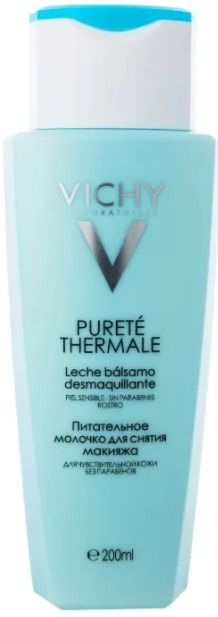 Vichy Purete Thermale питательное молочко для снятия макияжа, молочко для лица, 200 мл, 1 шт.