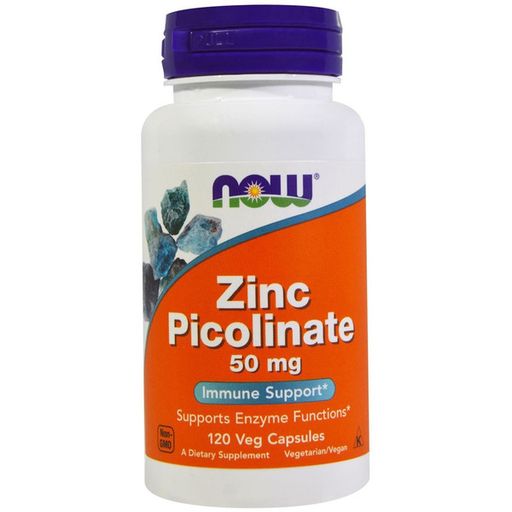 NOW Zinc Picolinate Пиколинат Цинка, 50 мг, капсулы, 120 шт.