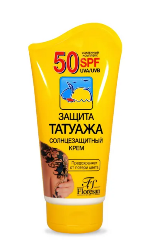 Floresan Солнцезащитный крем Защита Татуажа SPF50, Ф-412, 75 мл, 1 шт.