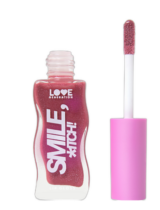 Love Generation Блеск для губ Lipgloss Smile *itch!, тон 06 сливовый с сияющими частицами, 10 мл, 1 шт.