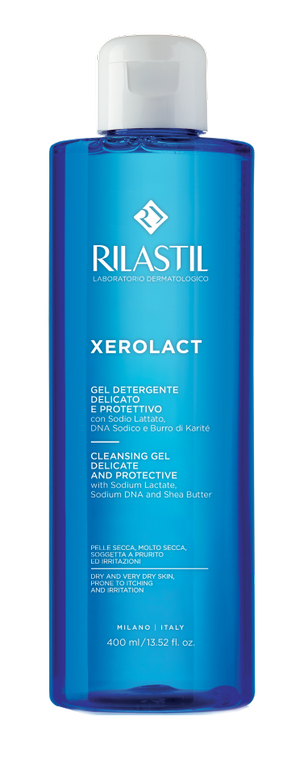 Rilastil Xerolact Мягкий очищающий защитный гель, гель, 400 мл, 1 шт.