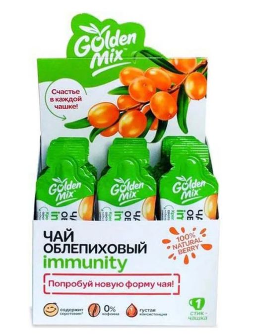 Golden Mix Чай облепиховый Immunity, чай, 21 шт.