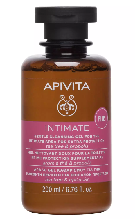 Apivita Intimate Плюс Гель мягкий для интимной гигиены, с чайным деревом и прополисом, 200 мл, 1 шт.