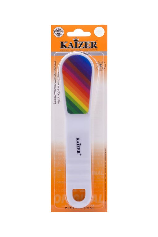 Kaizer Терка педикюрная пластиковая изогнутая, терка педикюрная, 1 шт.