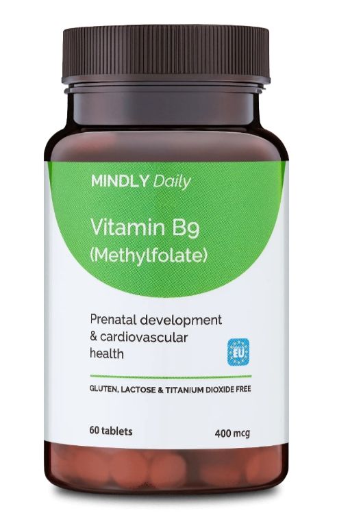 MINDLY Daily Витамин B9 (Метилфолат), таблетки, 60 шт.
