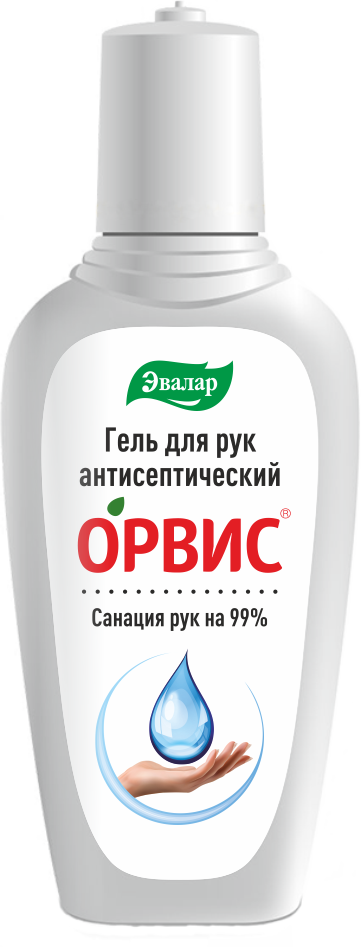 Орвис Гель для рук антисептический, гель для наружного применения, 100 мл, 1 шт.