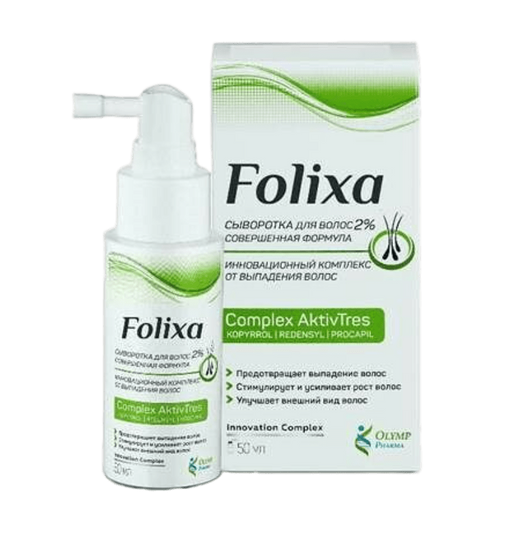 Folixa Сыворотка для волос 2%, сыворотка, для всех типов волос, 50 мл, 1 шт.